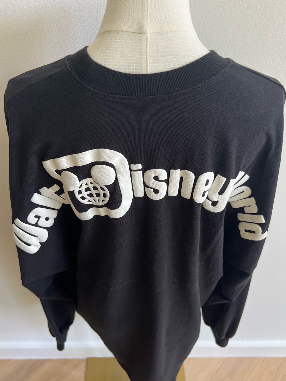 Walt Disney World Spirit Jersey Black 1971 Puff Print Adult Large Disney Parks
